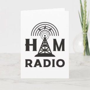 HAM Radio Amateur Operator Antenna Code Geschenkid Karte