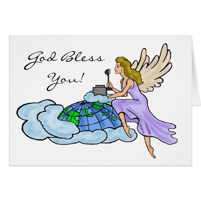 Ham Radio Angel Card Anpassen! (Vorderseite (Horizontal))