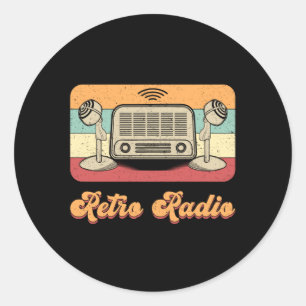 HAM Radio Antenna Amateur Code Operator Geschenkid Runder Aufkleber