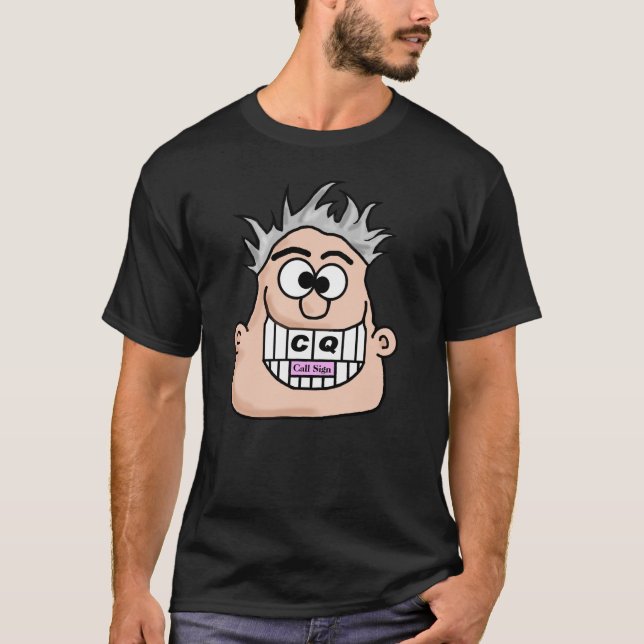 Ham Radio CQ Big Grin T - Shirt (Vorderseite)