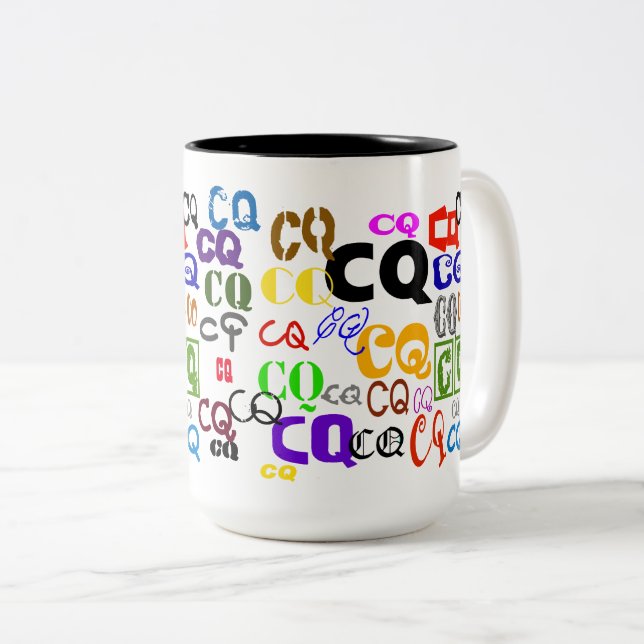 Ham Radio CQ Tasse (VorderseiteRechts)