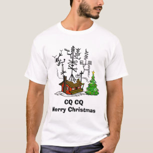 Ham-Radio-CQ-Weihnachts-T-Shirt T-Shirt