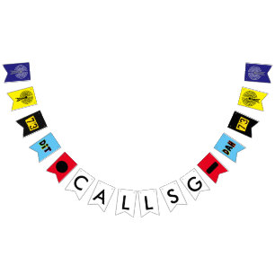 Ham Radio Customizing Call Sign Party Banner