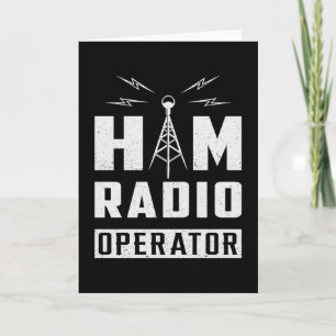 HAM Radio Frequency Operator Antenna Amateur Gesch Karte