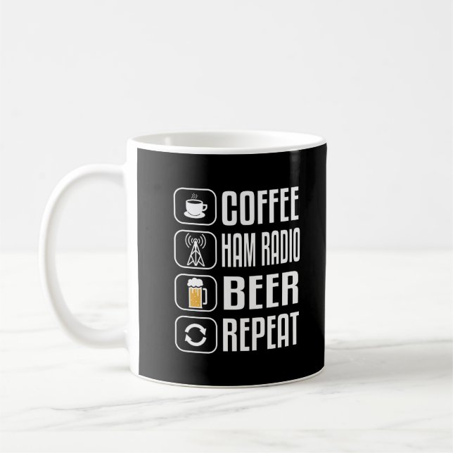Ham Radio Funny Coffee-Geschenk Kaffeetasse (Links)