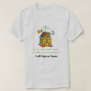 Ham Radio Gingerbread Weihnachtsfeiertag T - Shirt