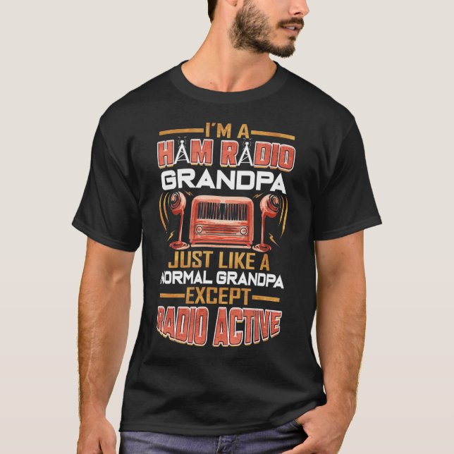 Ham Radio Grandpa Amateur Radio Großvater T-Shirt (Vorderseite)