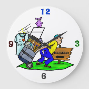 Ham Radio Hamfest Shopper Wall Clock Große Wanduhr