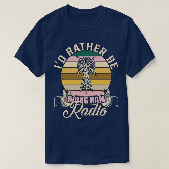 Ham Radio Id statt Ham Radio T-Shirt (Design vorne)