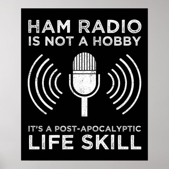 Ham Radio ist kein Hobby Poster (Vorne)