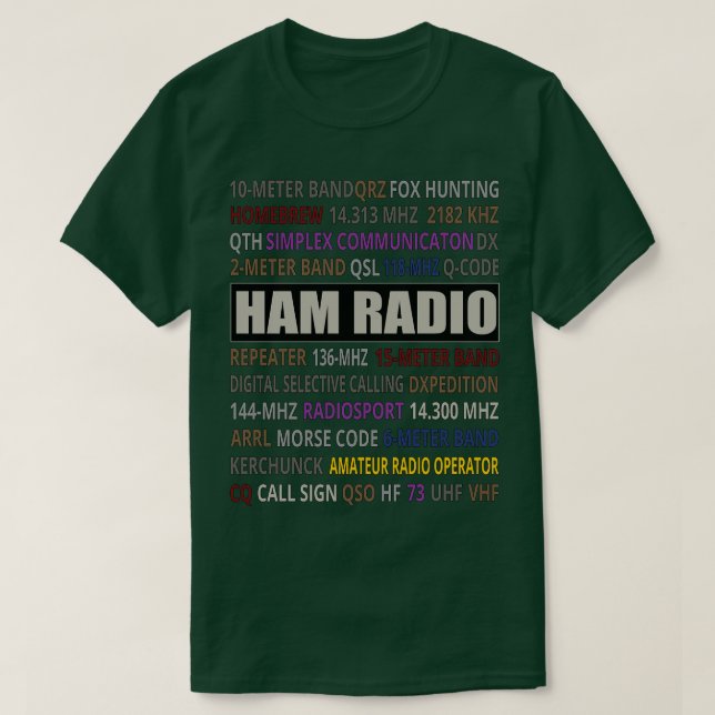 Ham Radio Jargon Ham Radio T-Shirt (Design vorne)