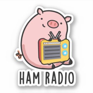 Ham Radio Niedlich Pig Pub Aufkleber