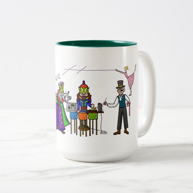 Ham Radio Nutcracker-Tasse Zweifarbige Tasse (VorderseiteRechts)