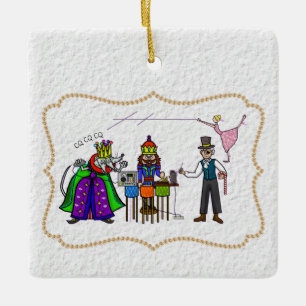 Ham Radio Nutcracker Weihnachtsdekoration Keramikornament