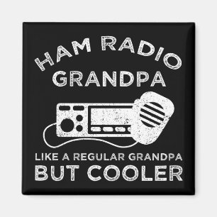 Ham Radio Opa wie normale Opa, aber Cooler Magnet