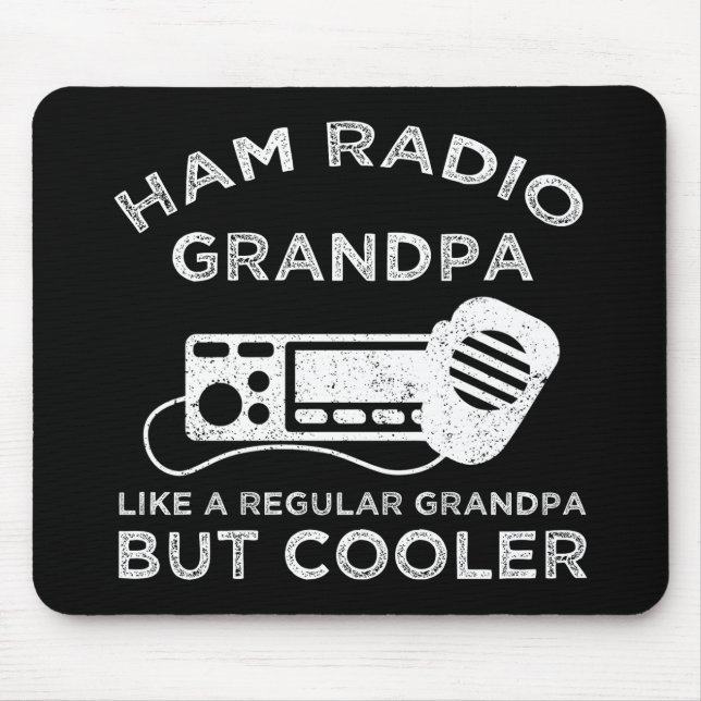 Ham Radio Opa wie normale Opa, aber Cooler Mousepad (Vorne)