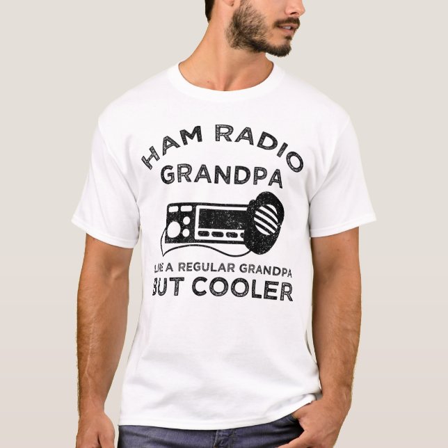 Ham Radio Opa wie normale Opa, aber Cooler T-Shirt (Vorderseite)