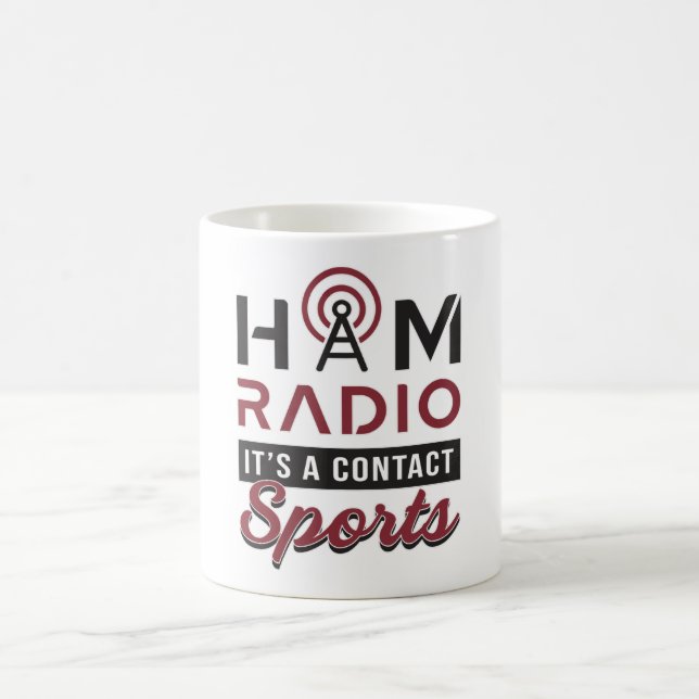 HAM Radio Operator Amateur-Code Antenne Geschenkid Kaffeetasse (Mittel)