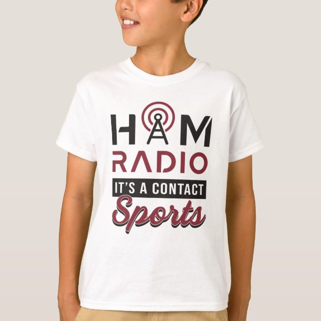 HAM Radio Operator Amateur-Code Antenne Geschenkid T-Shirt (Vorderseite)