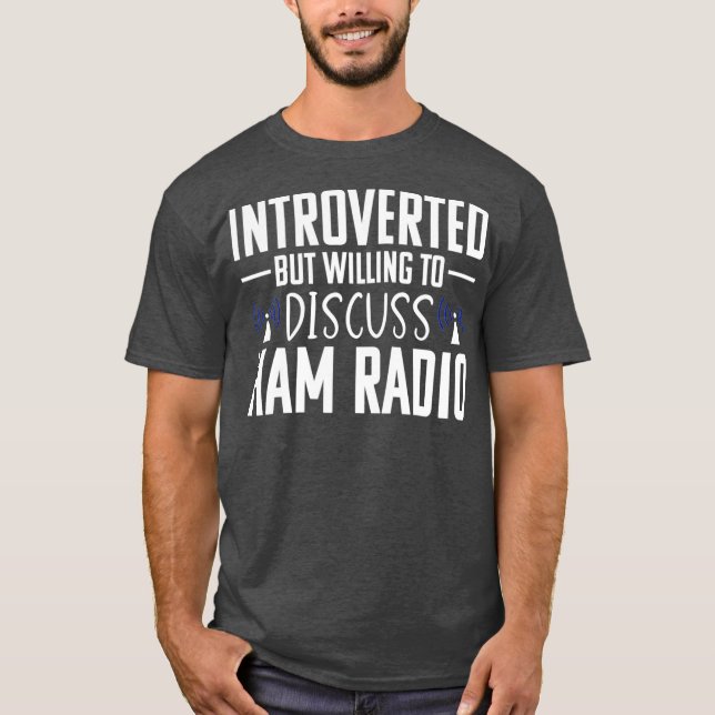Ham Radio Operator Amateur Radio Funny Introvert T-Shirt (Vorderseite)