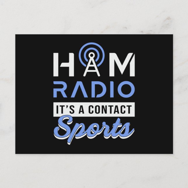HAM Radio Operator Antenna Amateur Code Geschenk I Postkarte (Vorderseite)