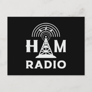 HAM Radio Operator Antenna Code Amateur Geschenkid Postkarte
