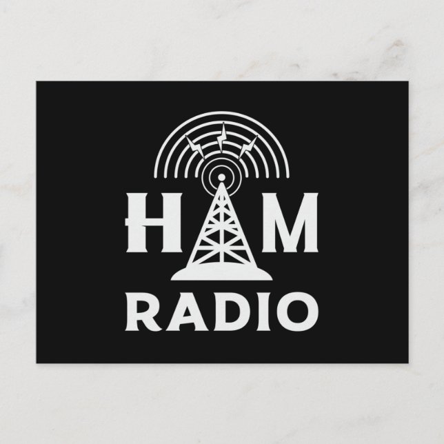 HAM Radio Operator Antenna Code Amateur Geschenkid Postkarte (Vorderseite)
