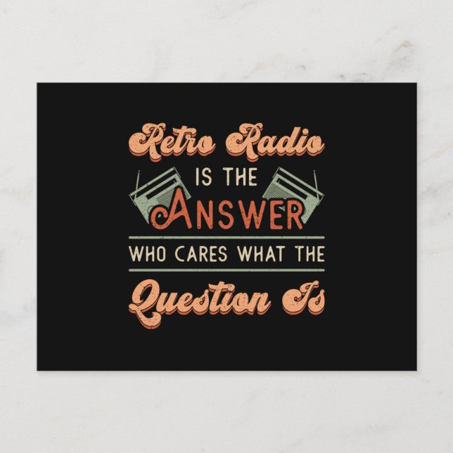 HAM Radio Operator Antenna Frequency Amateur Gesch Postkarte (Vorderseite)
