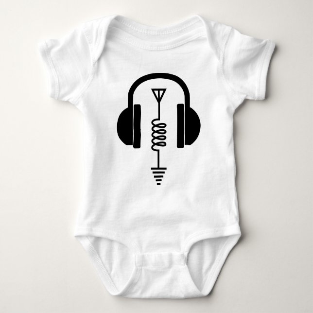Ham Radio Operator Baby Strampler (Vorderseite)