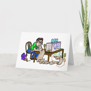 Ham Radio Operator Danke für Kontaktkarte