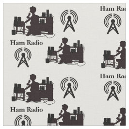 Ham Radio Operator Fabric mit Rufzeichen  Stoff