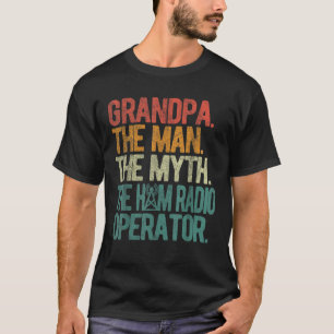 Ham Radio Operator Grandpa Amateur Radio Retro T-Shirt