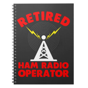 Ham Radio Operator Retirement Radio Tower Vater Notizblock
