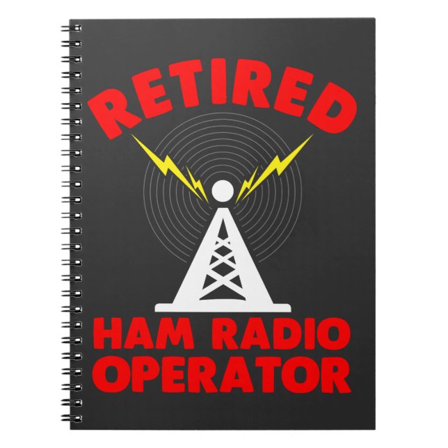 Ham Radio Operator Retirement Radio Tower Vater Notizblock (Vorderseite)