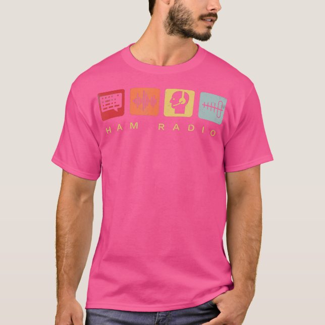 Ham Radio Operator Retro Amateur Radio T-Shirt (Vorderseite)