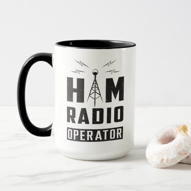 Ham Radio Operator Tassen (Mit Donut)