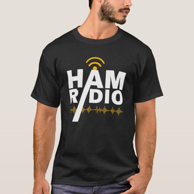 Ham Radio Operator Tshirt Frequenz (Vorderseite)
