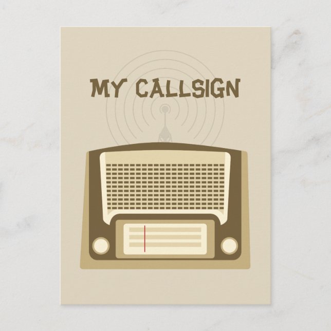 Ham Radio Postkarte (Vorderseite)
