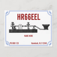 Ham Radio QSL Card Amateur Operators Kontakte