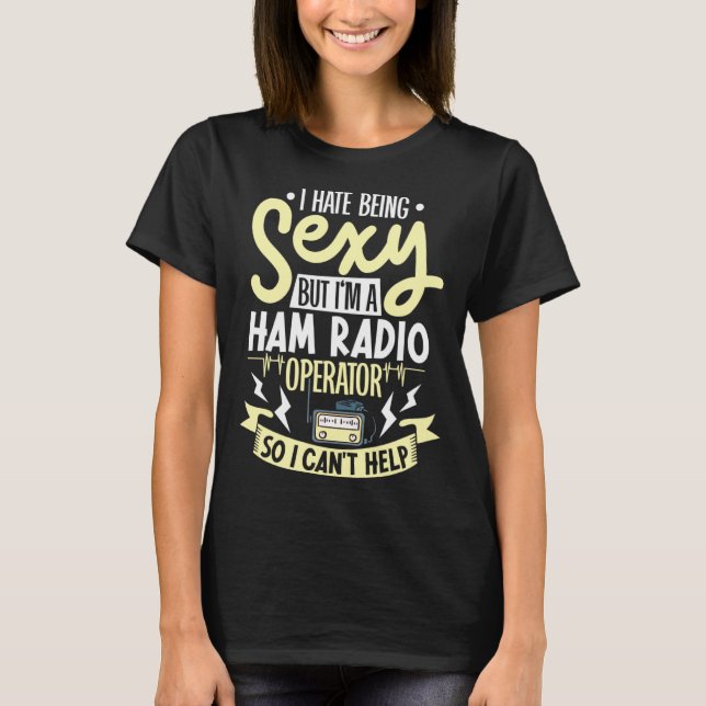 ham radio radio operator amateur radio morse code T-Shirt (Vorderseite)