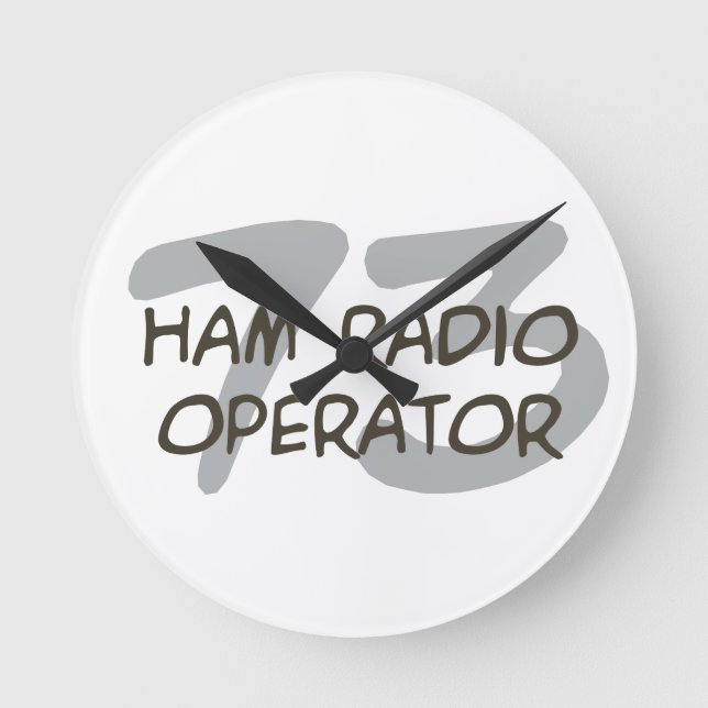 Ham Radio Runde Wanduhr (Vorderseite)
