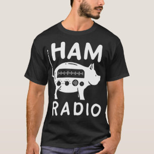 Ham-Radio-Schwein-Illustration für ein Amateurfunk T-Shirt
