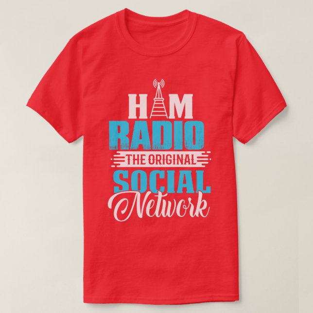 Ham Radio Social Network T-Shirt (Design vorne)