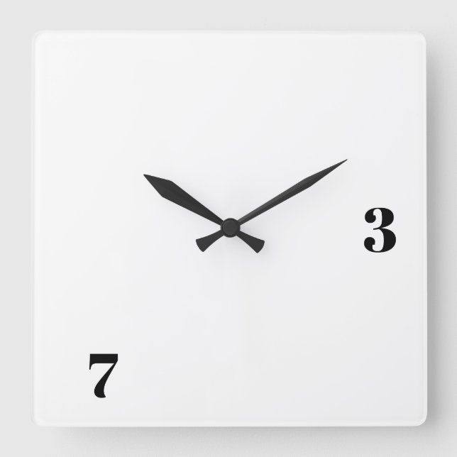 Ham Radio Square 73 Quadratische Wanduhr (Vorderseite)