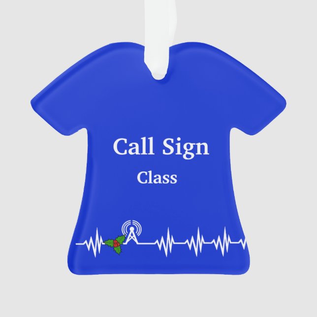 Ham Radio T - Shirt Weihnachtsdekoration Ornament (Vorderseite)