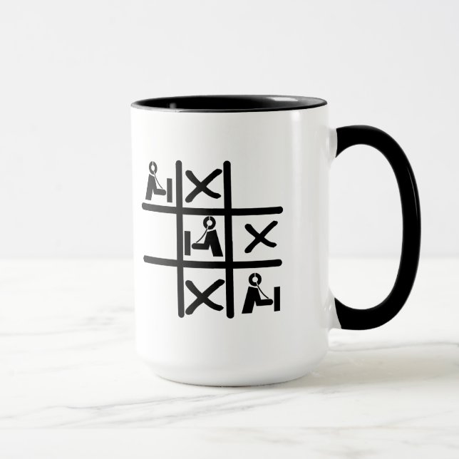 Ham Radio Tic Tac Toe Tasse (Rechts)
