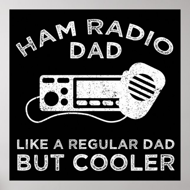 Ham Radio Vater - Wie ein regelmäßiger Vater, aber Poster (Vorne)