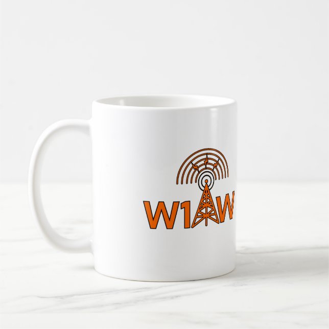 Ham Radio W1AW Kaffeetasse (Links)