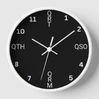 Ham Radio Wall Clock