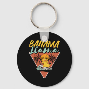 Hama Lama Lustiger Lama Surfer Surft Surfbrett Schlüsselanhänger